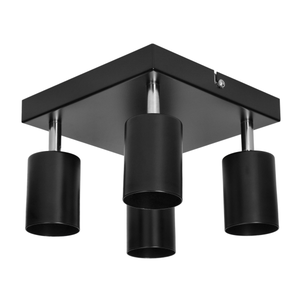 DOA SP 4 wall and ceiling light, black, GU10, max. 4x50W, IP20 DOA SP 4 wall and ceiling light, black, GU10, max. 4x50W, IP20